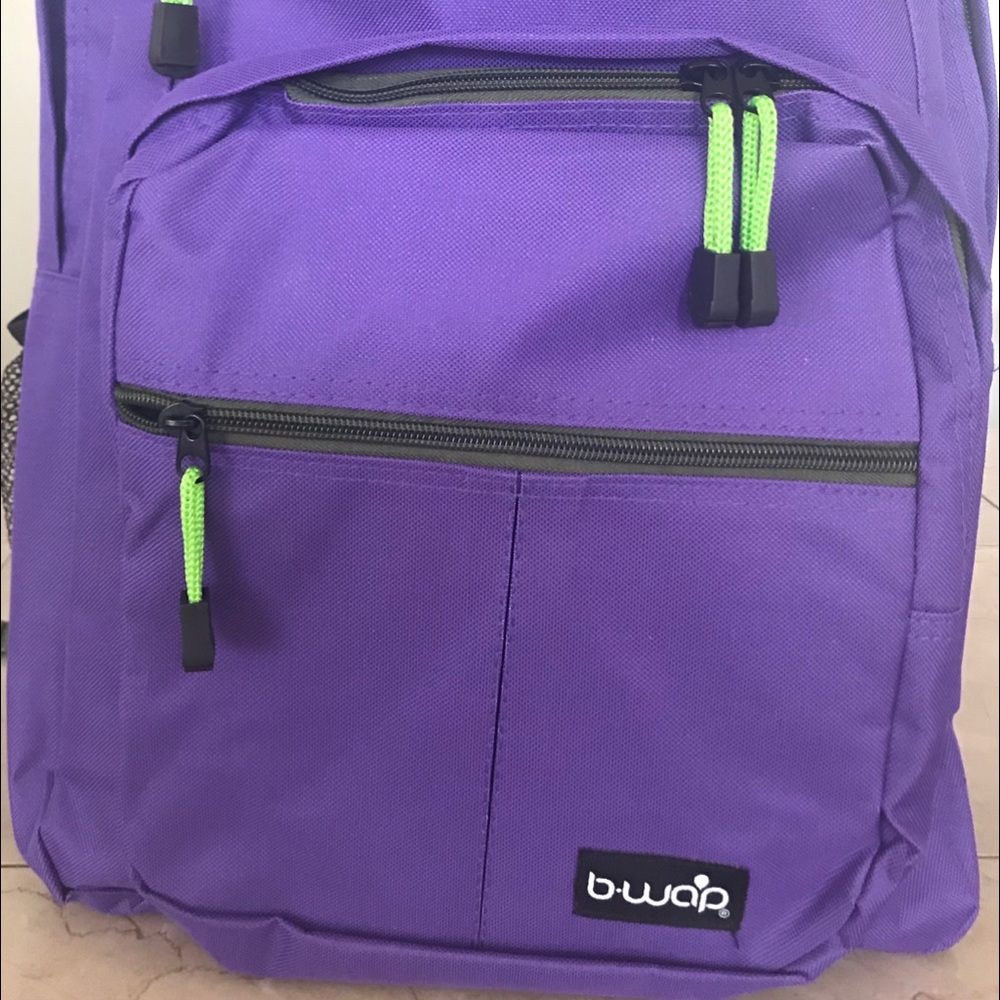 Purple backpack